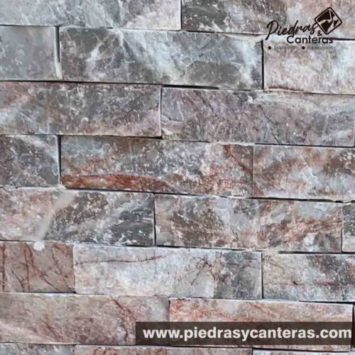 La Cintilla Rosa Tepeaca 5cm x LL es una piedra natural ideal para interiores y exteriores, de alta resistencia con tonalidades rosas con gris.