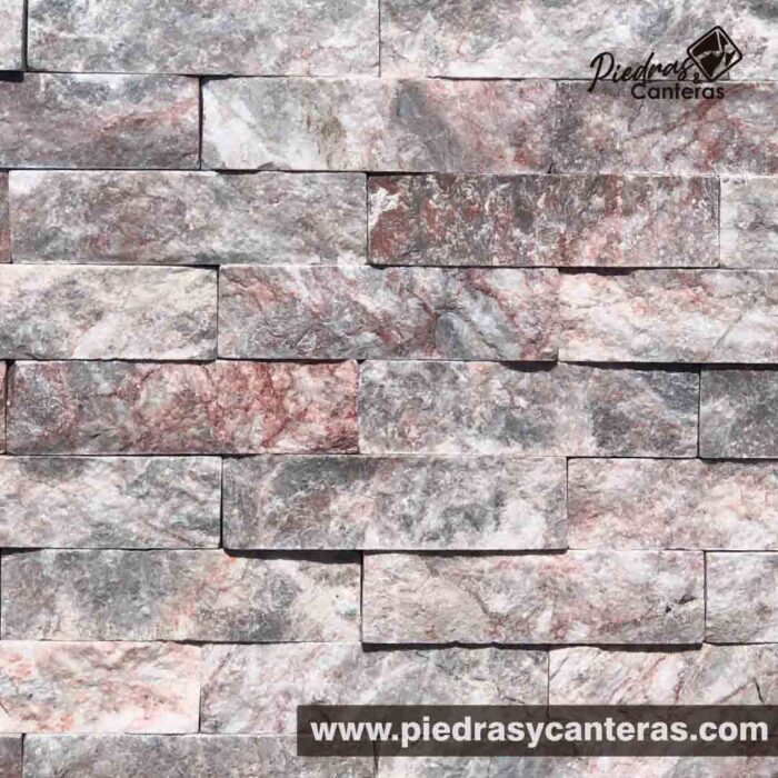 Marmuro Rosa Jaspe es una cintilla de mármol ideal para interiores y exteriores, es de mármol natural tronchado en color rosa grisaceo.