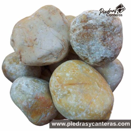 La Piedra de Mármol Amarilla 3.5" es una piedras 100% natural.