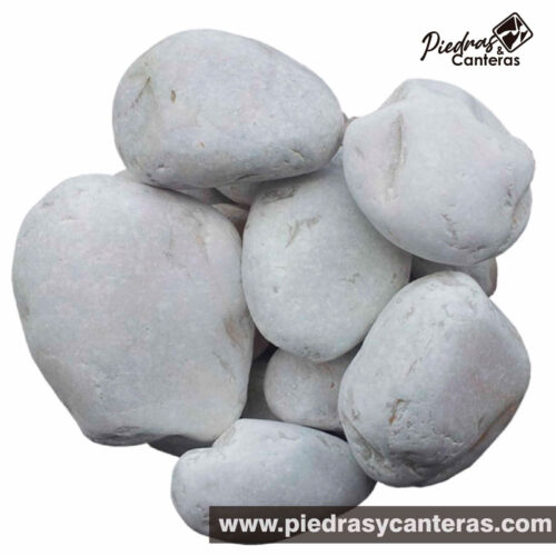 La Piedra de Mármol Blanca 3.5" es una piedras 100% natural.