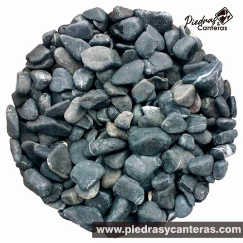 La Piedra de Mármol Negra 1" es una piedras 100% natural.