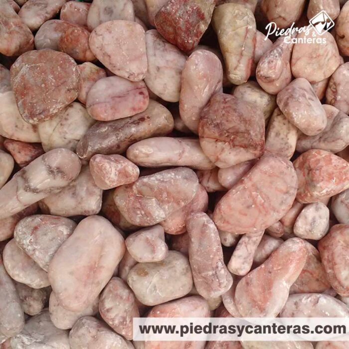 La Piedra de Mármol Rosa 1" es una piedras 100% natural.
