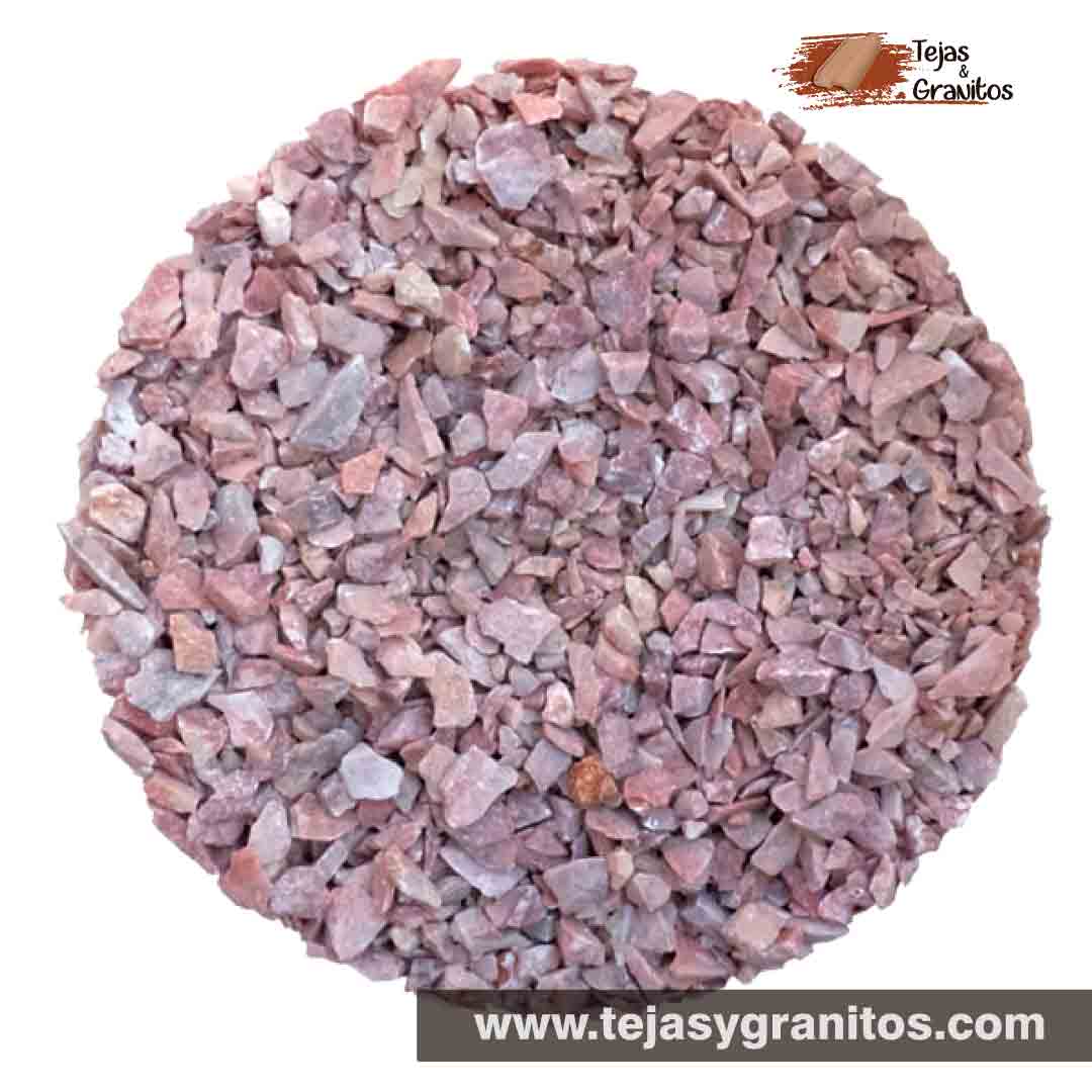 Grano de Mármol Rosa es una piedras 100% natural.