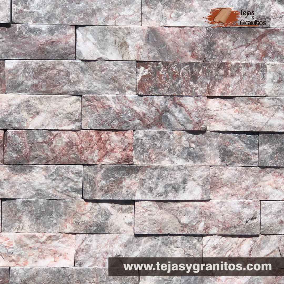Marmuro Rosa Jaspe es una cintilla de mármol ideal para interiores y exteriores, es de mármol natural tronchado en color rosa grisaceo.