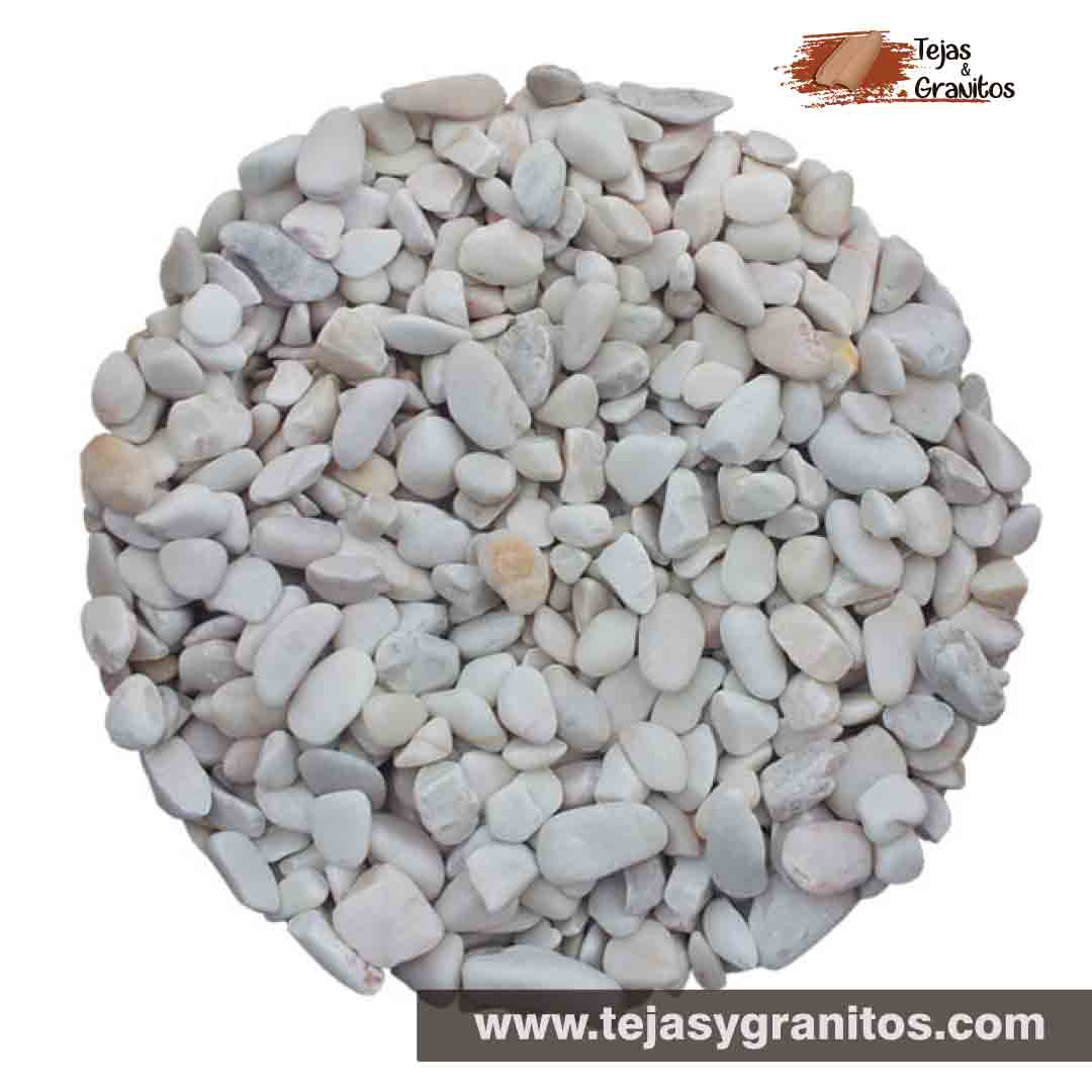 La Piedra de Mármol Blanca 1" es una piedras 100% natural.